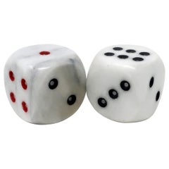 Pair of Vintage Marble Dice