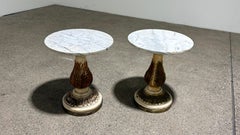 Pair of Vintage Italian Marble Side Tables