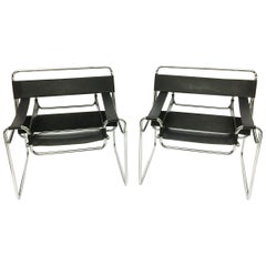 Pair of Vintage Marcel Breuer "Wassily" Chairs