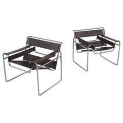 Pair of Vintage Marcel Breuer Wassily Chairs