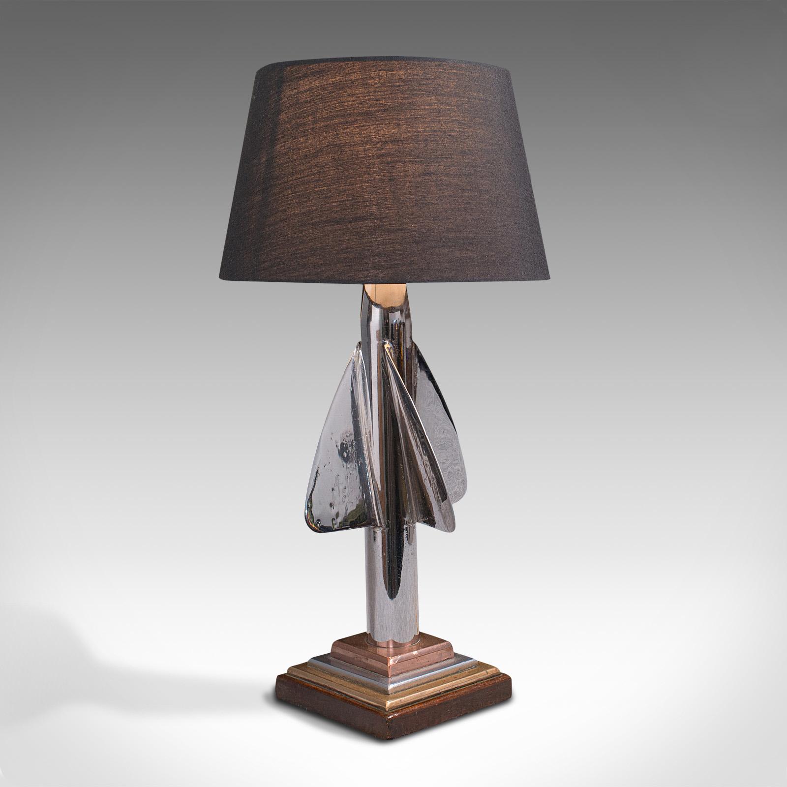 Pair of Vintage Maritime Desk Lamps, English, Ship's Log, Table Light, C.1930 For Sale 1