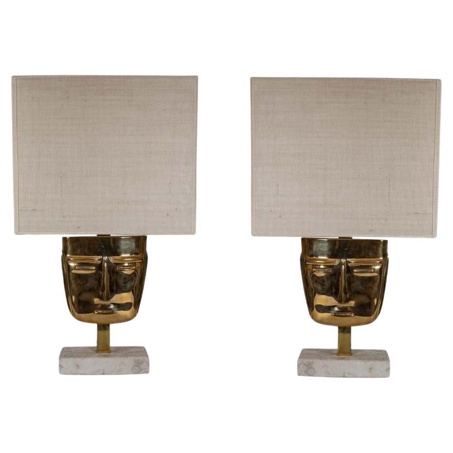 Pair of vintage Italian design table Lamps. We named them 