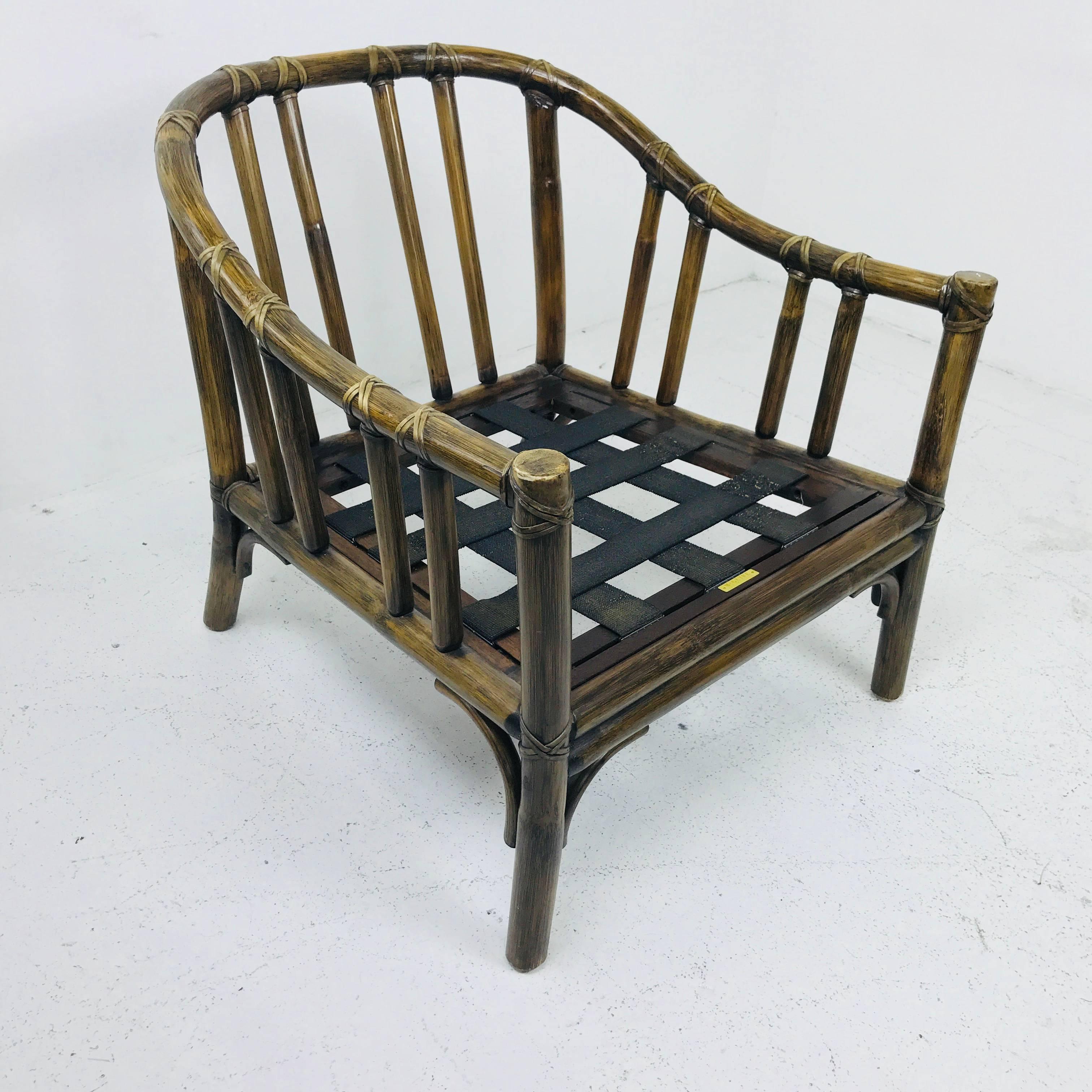Paar Vintage McGuire Lounge Stühle 2