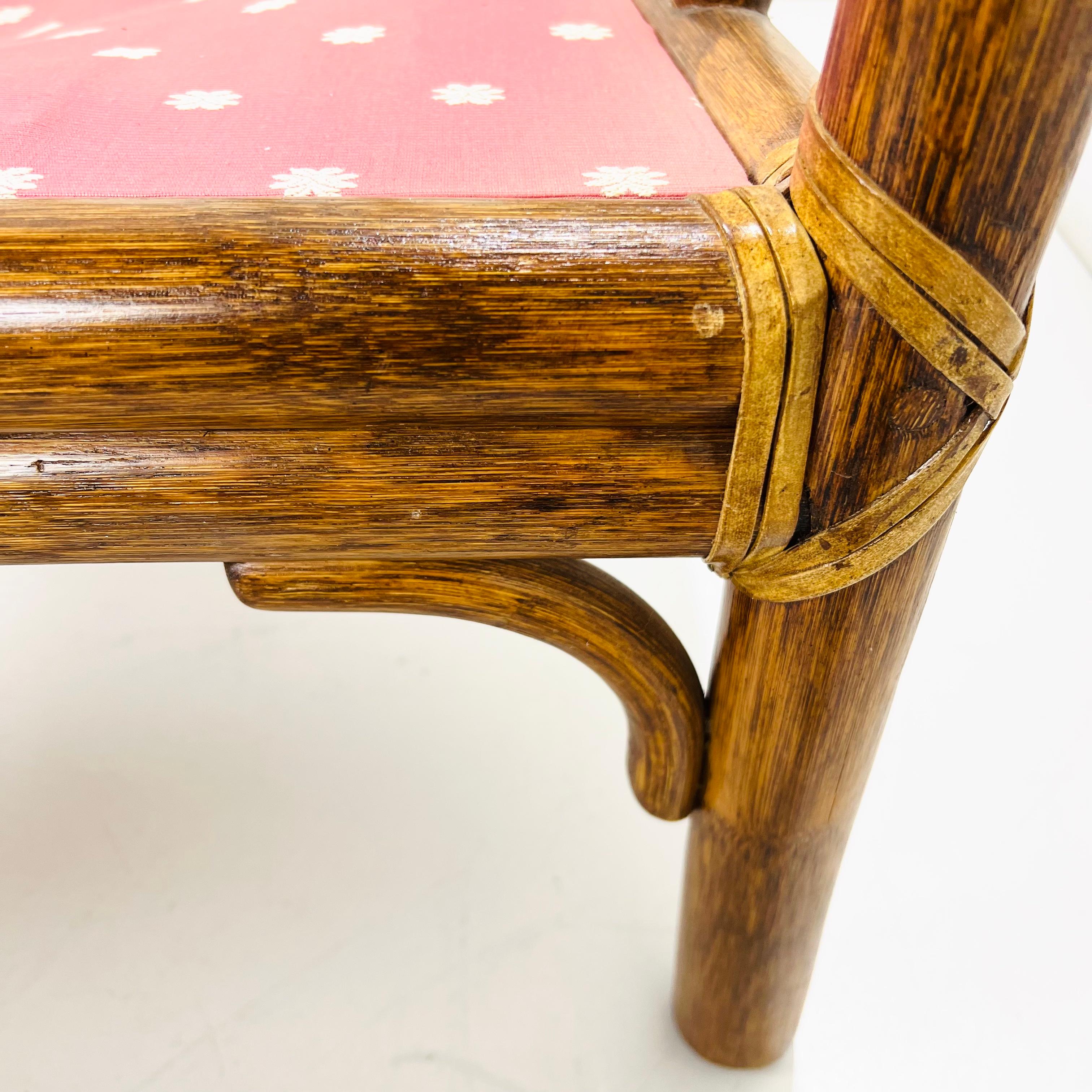 Pair of Vintage McGuire Rattan Armchairs 7