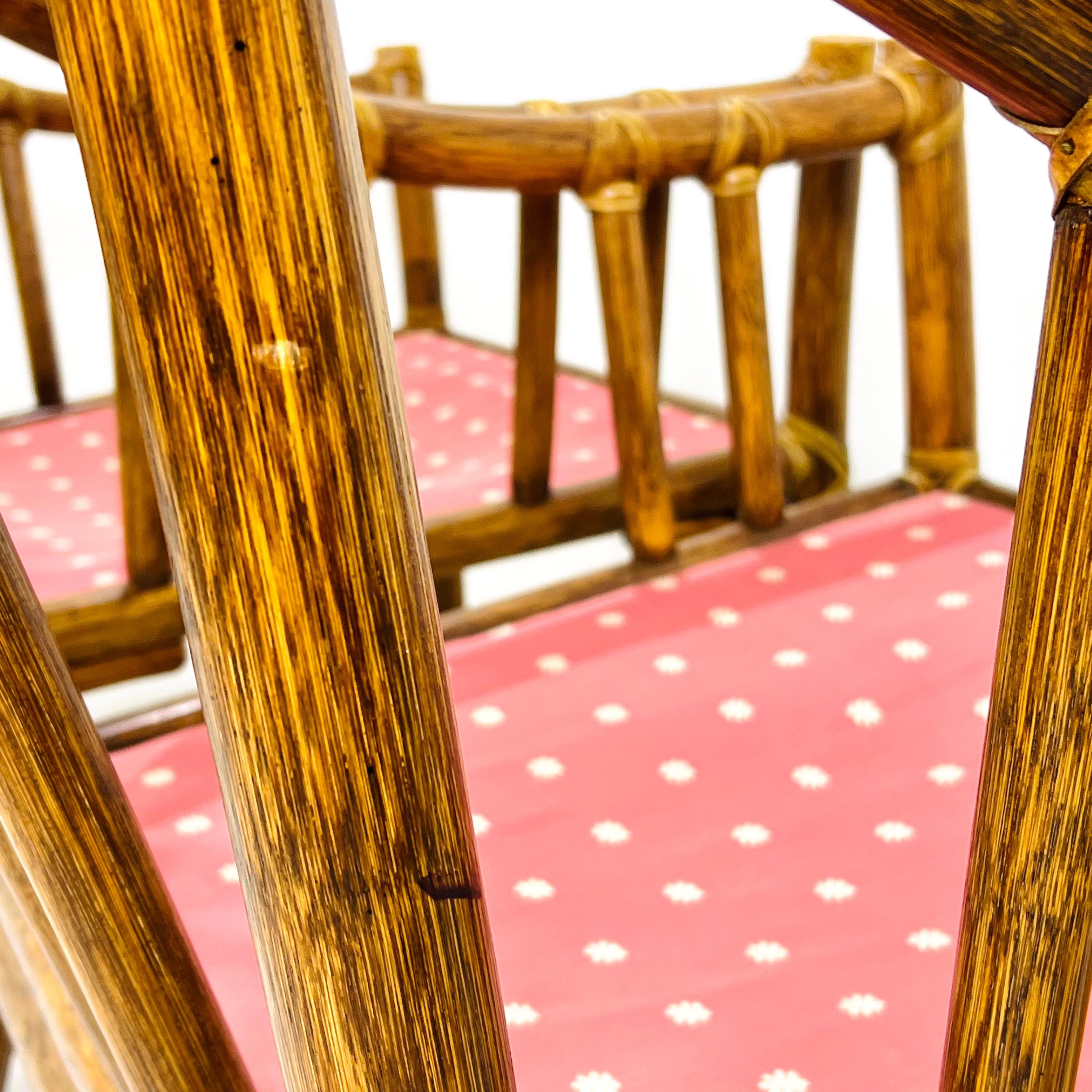 Pair of Vintage McGuire Rattan Armchairs 9