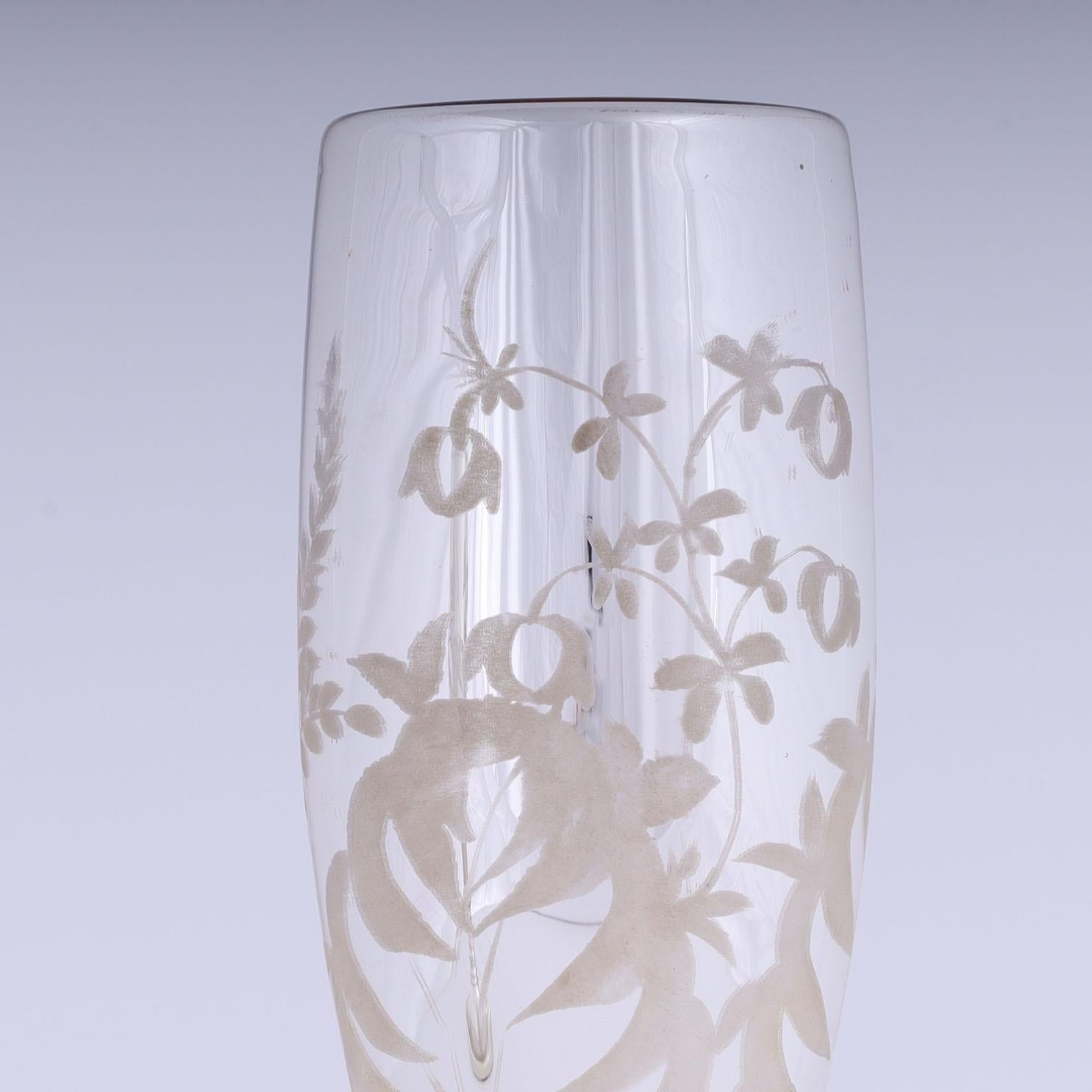 Paar Vintage-Quecksilberglas-Flöten- oder Champagnergläser aus Quecksilberglas (Viktorianisch) im Angebot