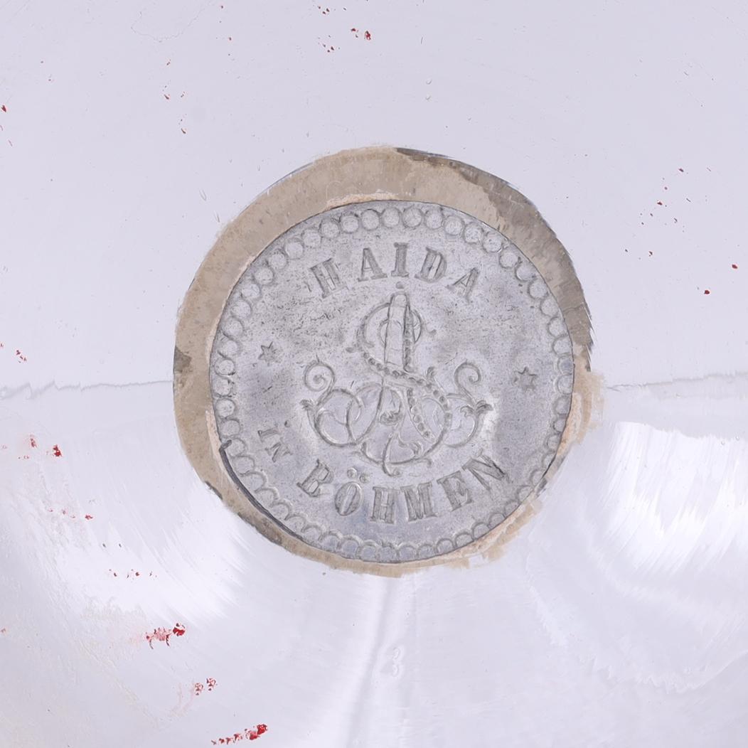 Paar Vintage-Quecksilberglas-Flöten- oder Champagnergläser aus Quecksilberglas (Mercury-Glas) im Angebot