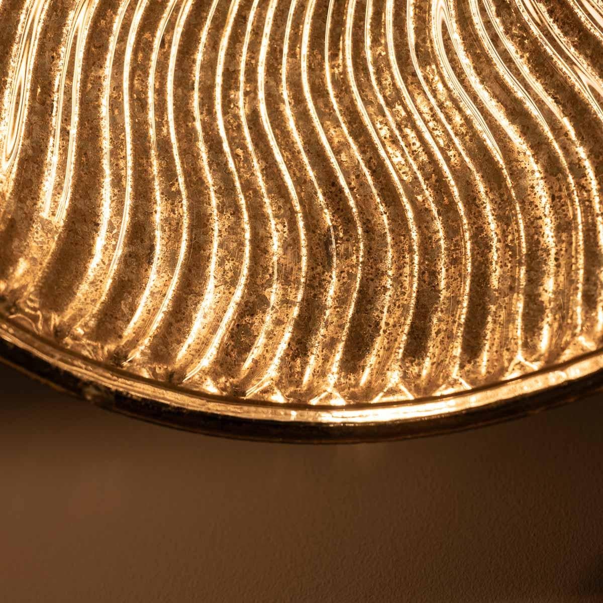 Pair of Vintage Mercury Glass Pendant Lights with Aged Brass Fittings by MORCO For Sale 10