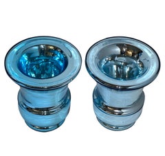 Pair of Vintage Mercury Glass Vases