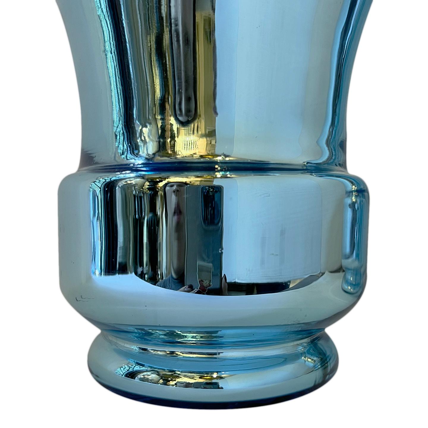 blue mercury glass