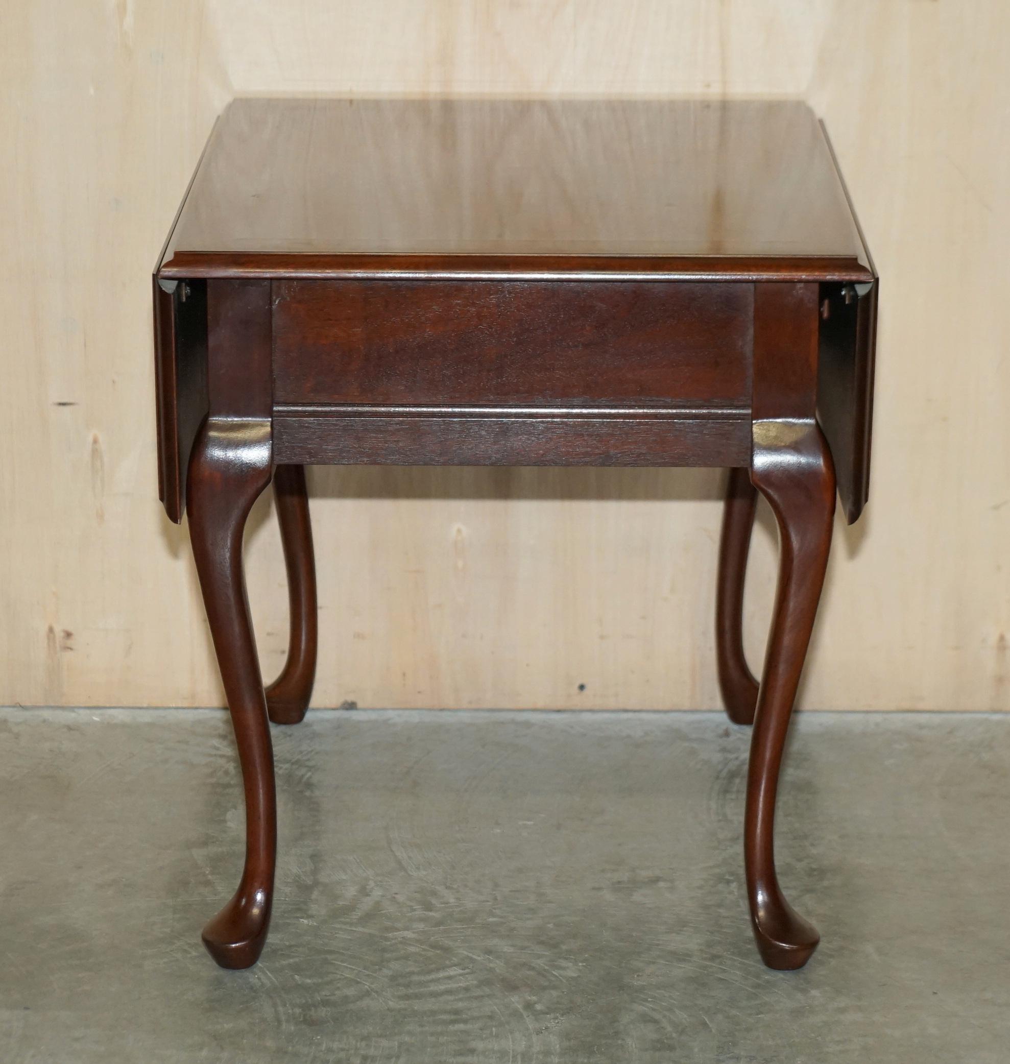 Pair of Vintage Mersaman Tables Pembroke Style Extending Side End Lamp Tables 5