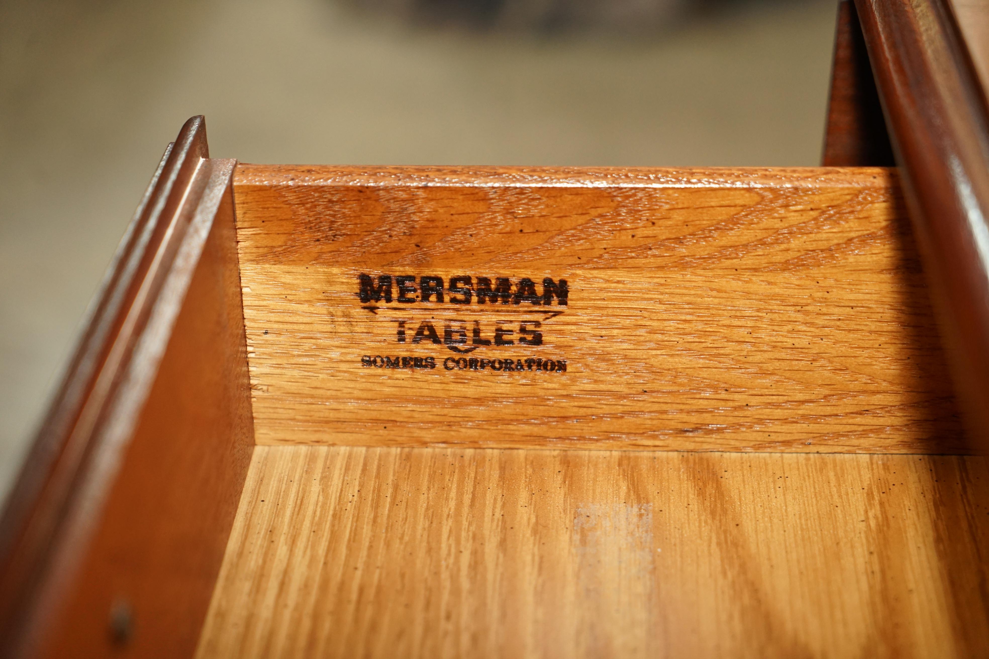Pair of Vintage Mersaman Tables Pembroke Style Extending Side End Lamp Tables 9