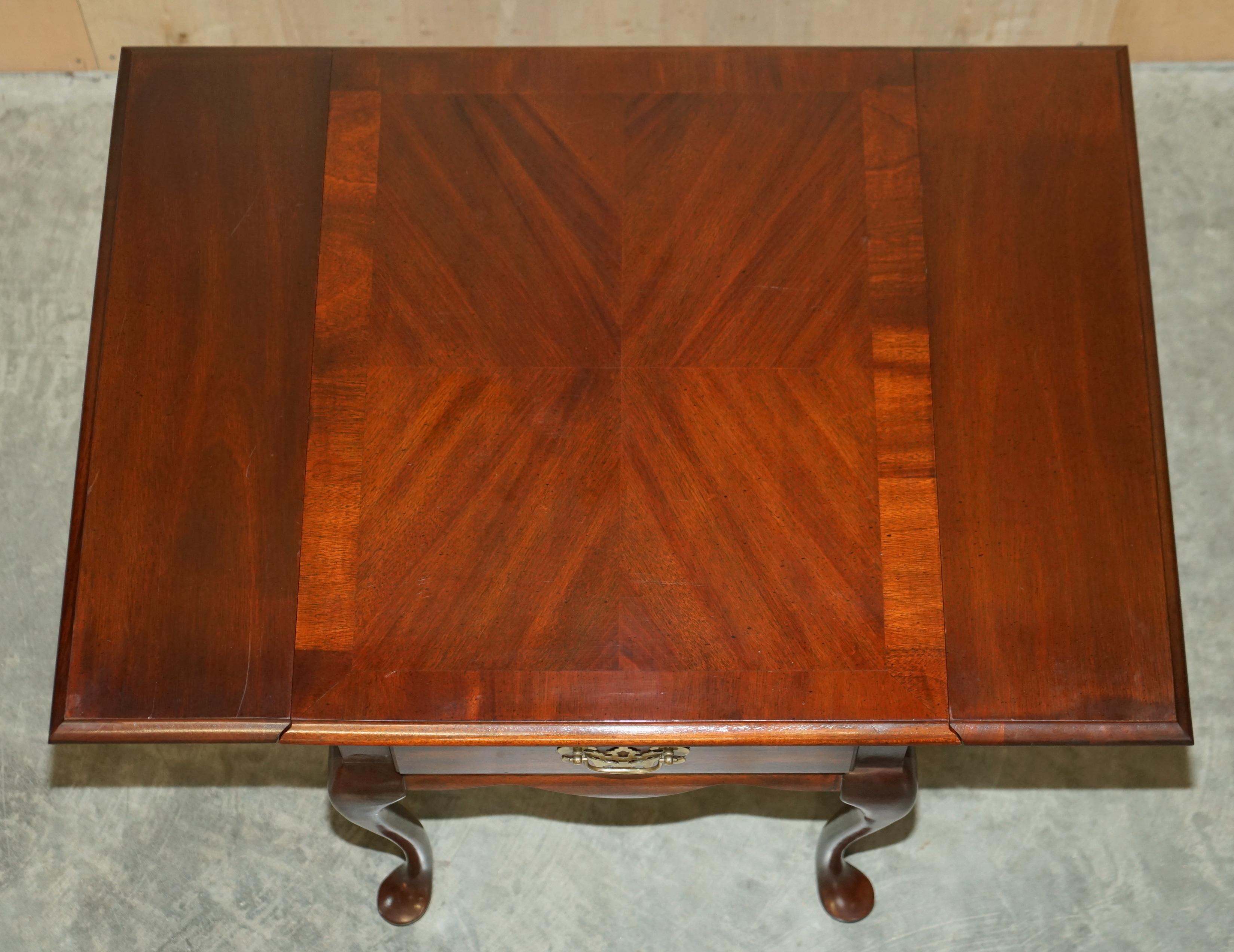 Pair of Vintage Mersaman Tables Pembroke Style Extending Side End Lamp Tables 12
