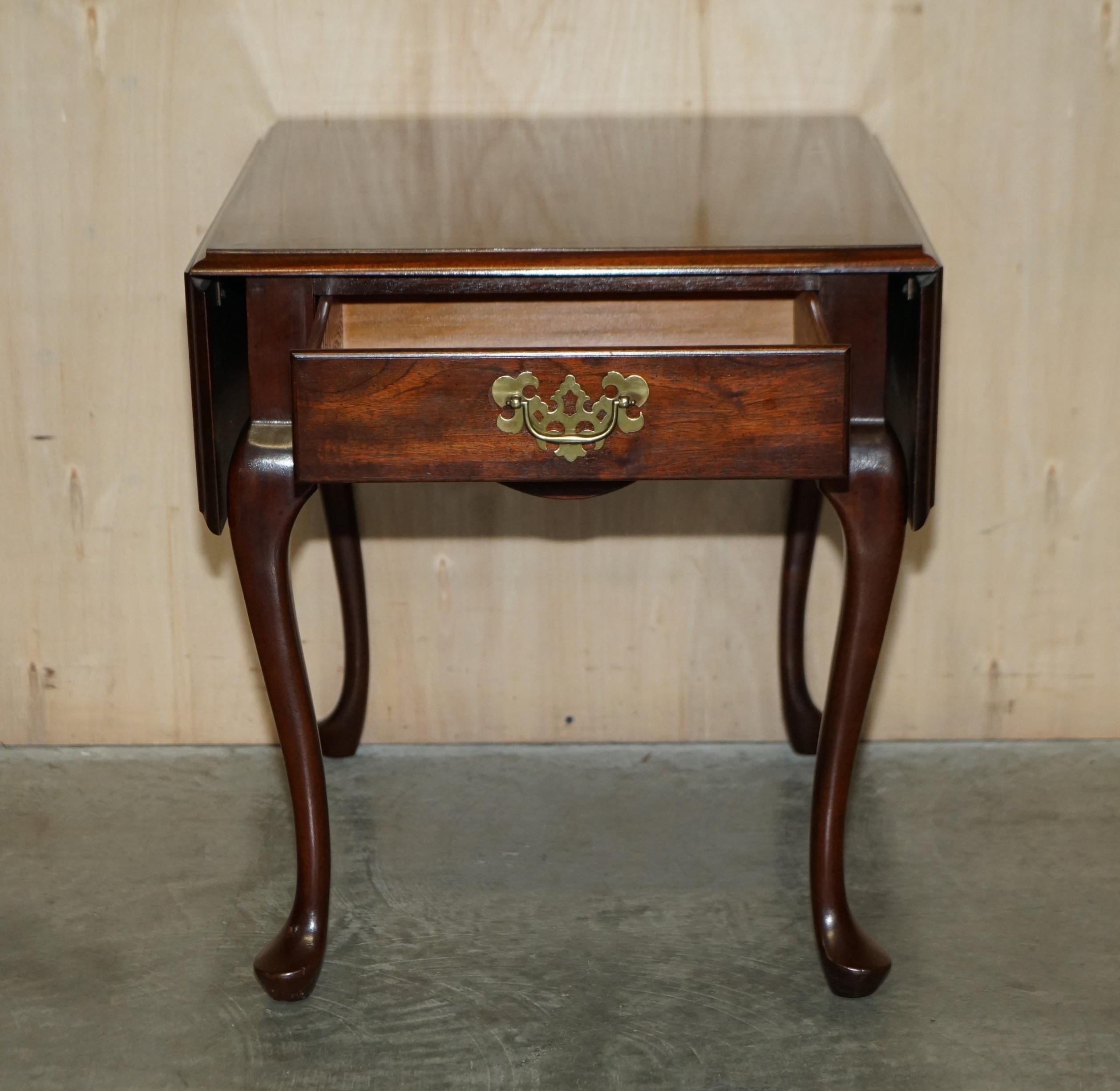 Pair of Vintage Mersaman Tables Pembroke Style Extending Side End Lamp Tables 24