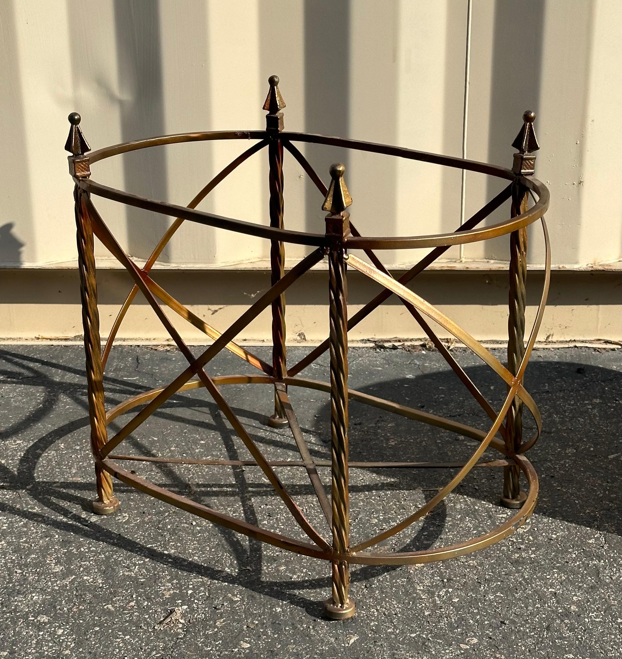 Pair of Vintage Metal and Wrought Iron Jardinieres / Planters 11