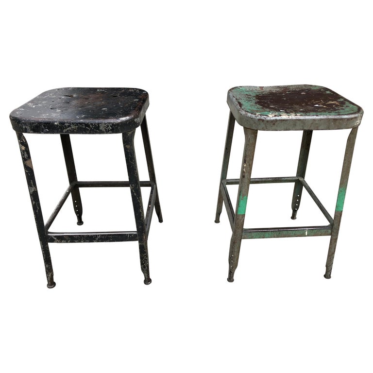 Pair of Vintage Metal Bar Stools at 1stDibs vintage metal barstools, vintage metal counter stools