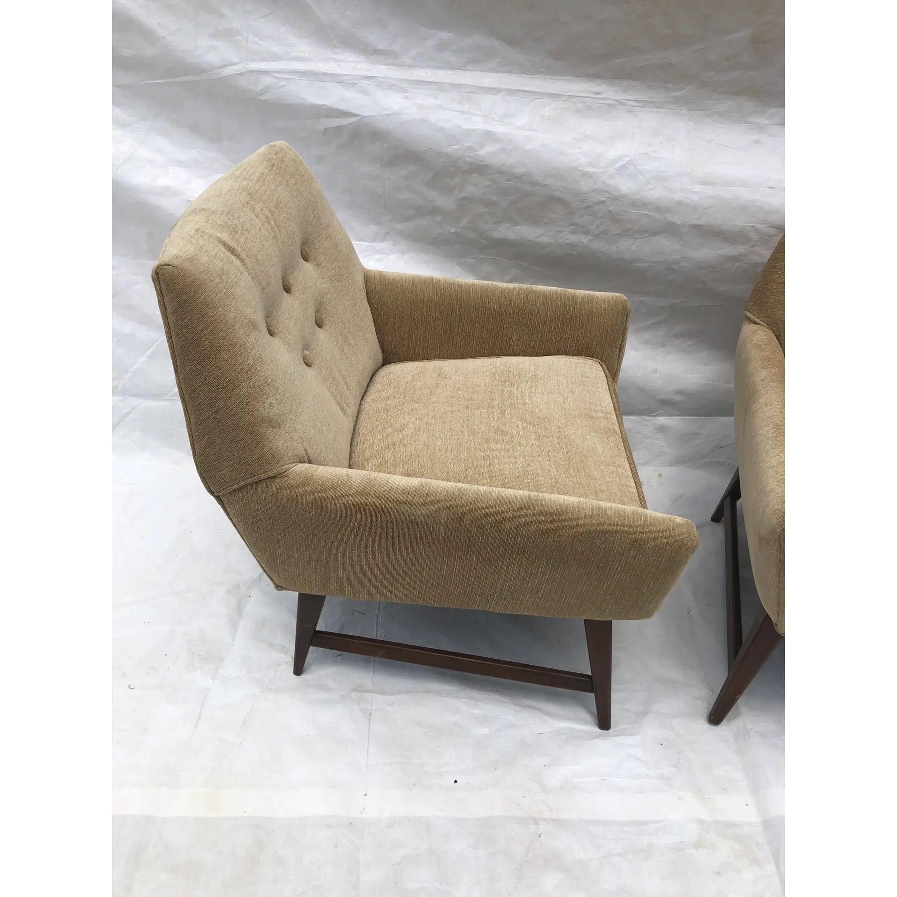 20th Century Pair of Vintage Mid Century Atomic Chairs For Sale
