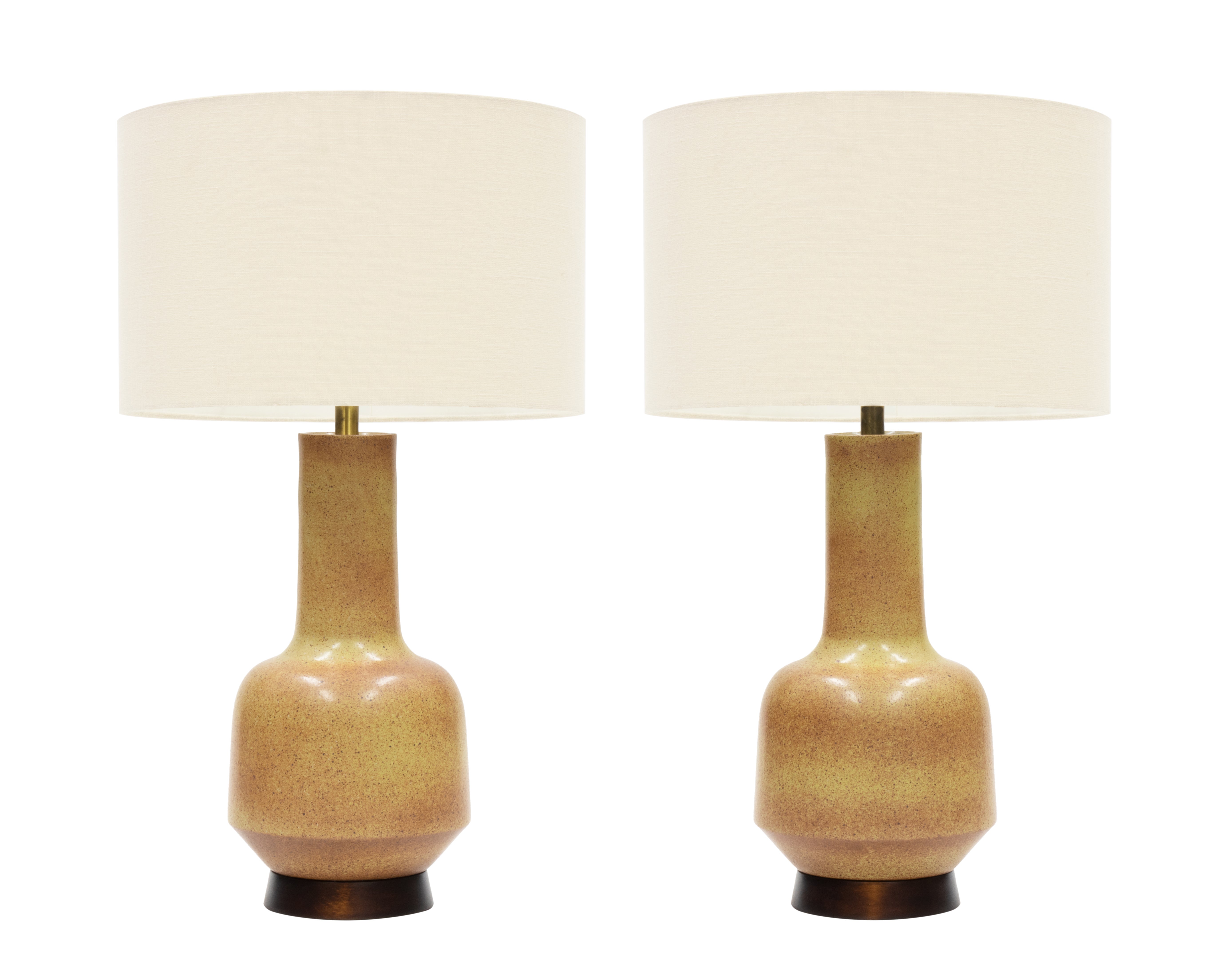 Pair of Vintage Mid Century Ceramic Table Lamps by David Cressey