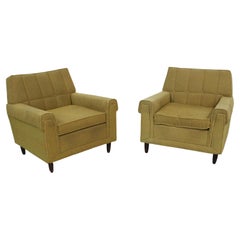 Pair of Vintage Midcentury Kroehler Style Lounge Club Chairs