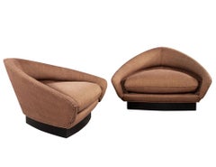 Pair of Vintage Mid-Century Modern Adrian Pearsall Triangle Lounge Chairs