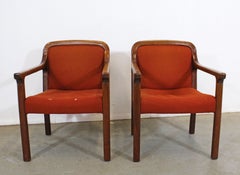 Pair of Vintage Mid-Century Modern Helikon Walnut Armchairs