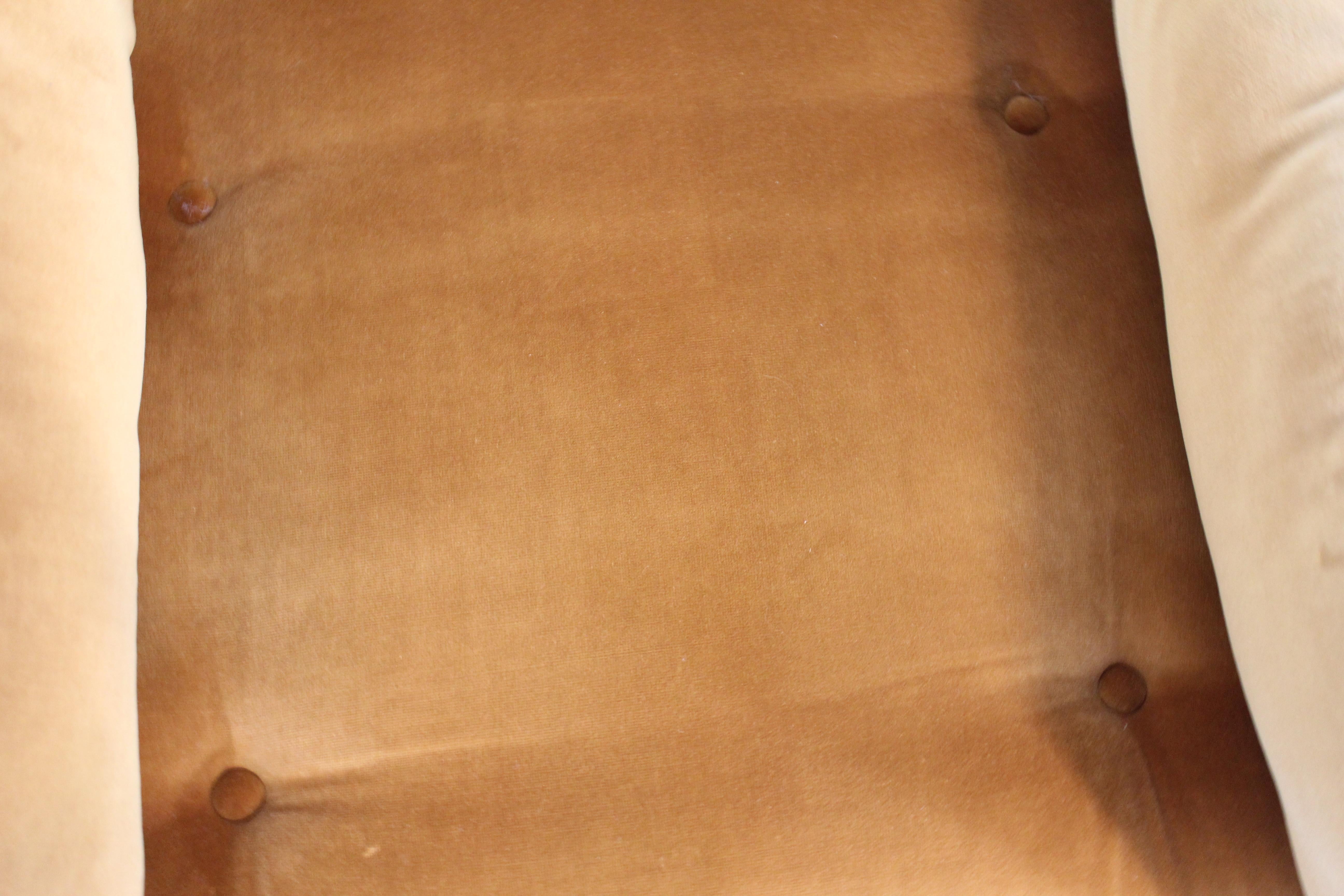 Pair of Vintage Mid-Century Modern Milo Baughman Velvet Cube/Club Chairs by Dire 3