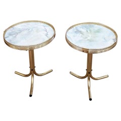 Paire de tables d'appoint vintage mi-siècle moderne