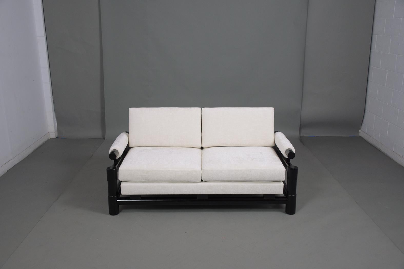 Pair of Modern 1960s Floating Pagoda Sofas 1