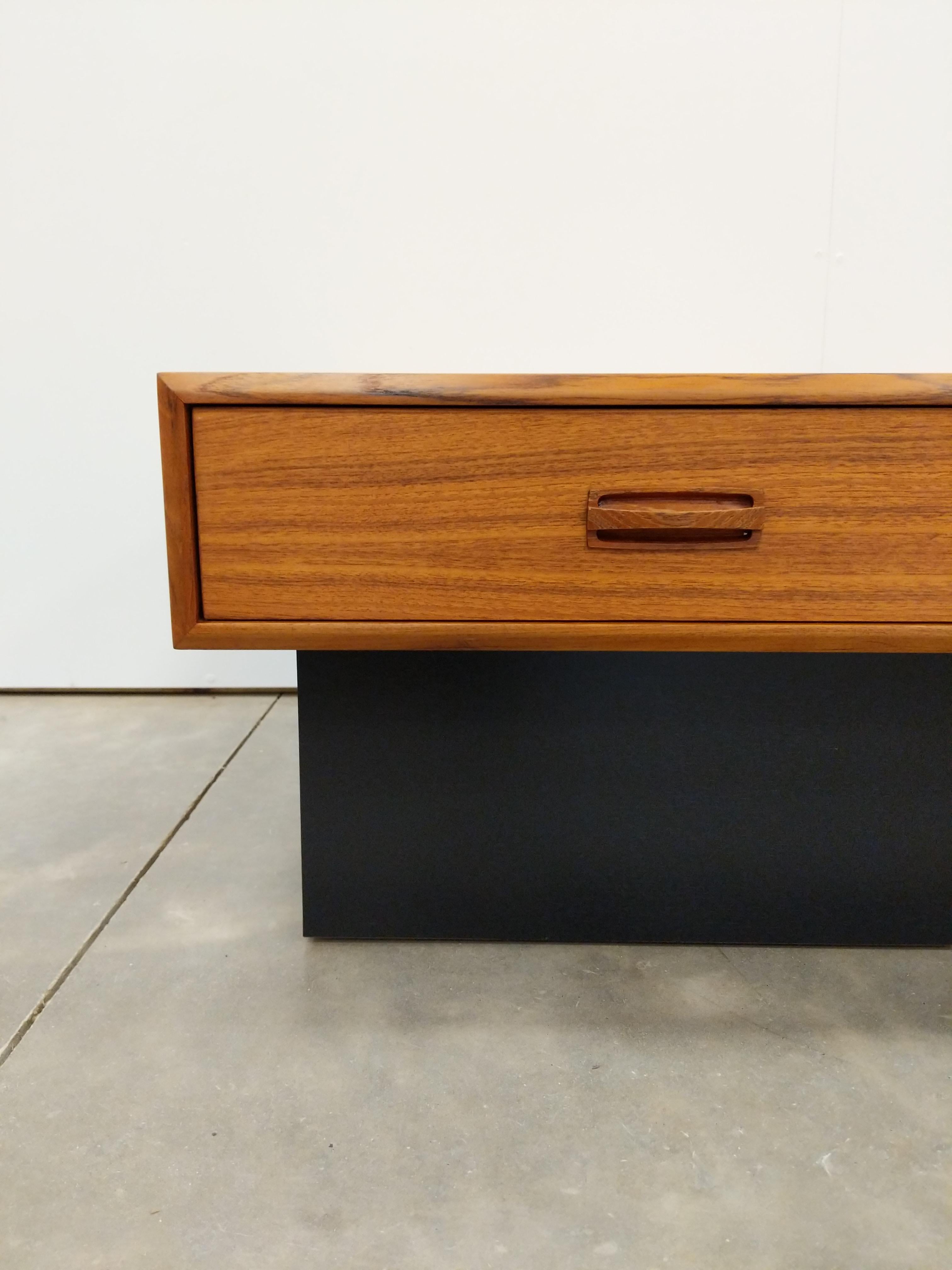 20th Century Pair of Vintage Mid Century Modern Teak Side Tables by RS Associates