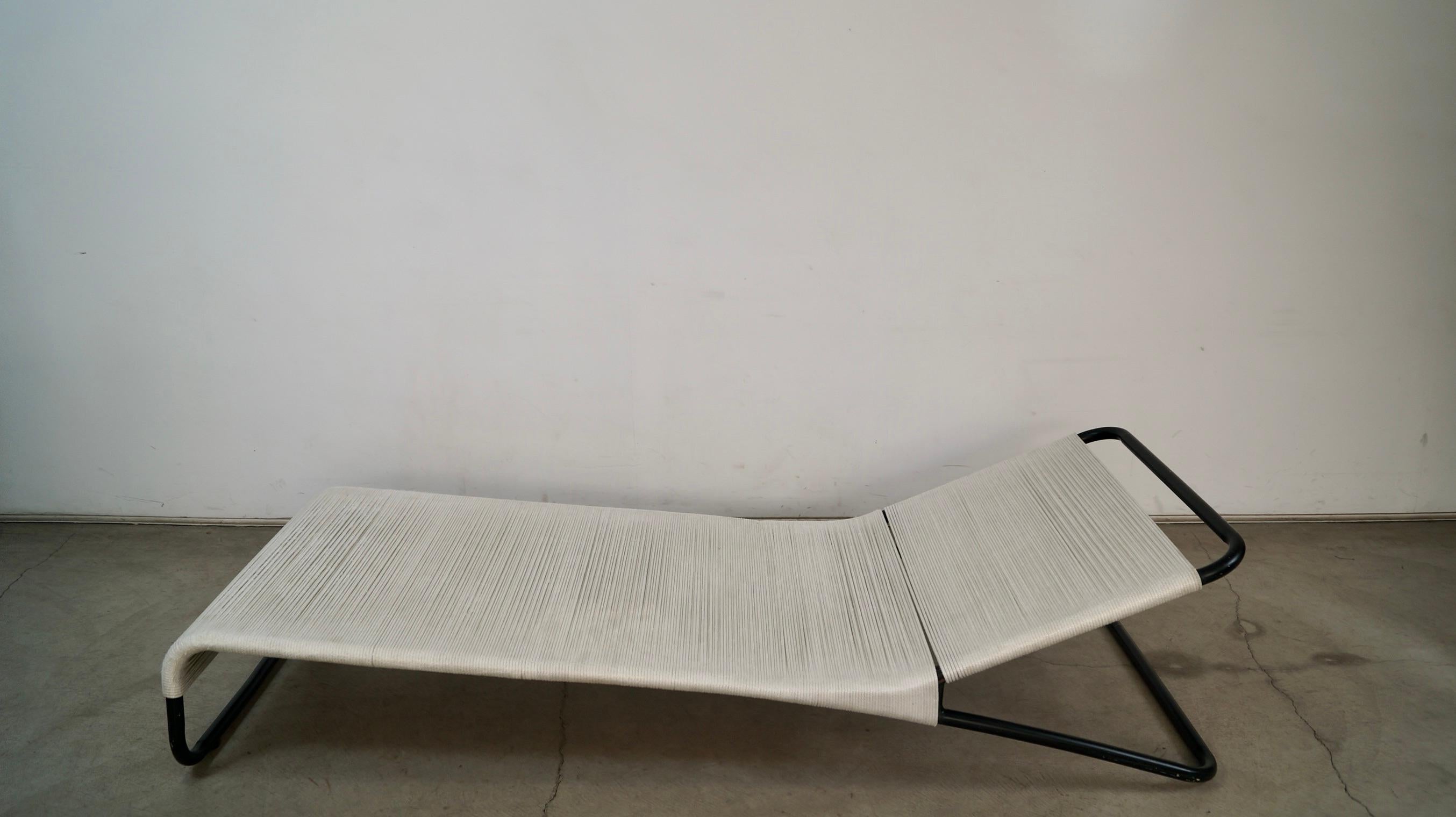 Coppia di sedie da giardino vintage di metà secolo Van Keppel, con chaise longue per esterni in vendita 2