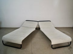 Pareja de Sillas Chaise Lounge de Exterior Van Keppel Vintage Modernas de Mediados de Siglo