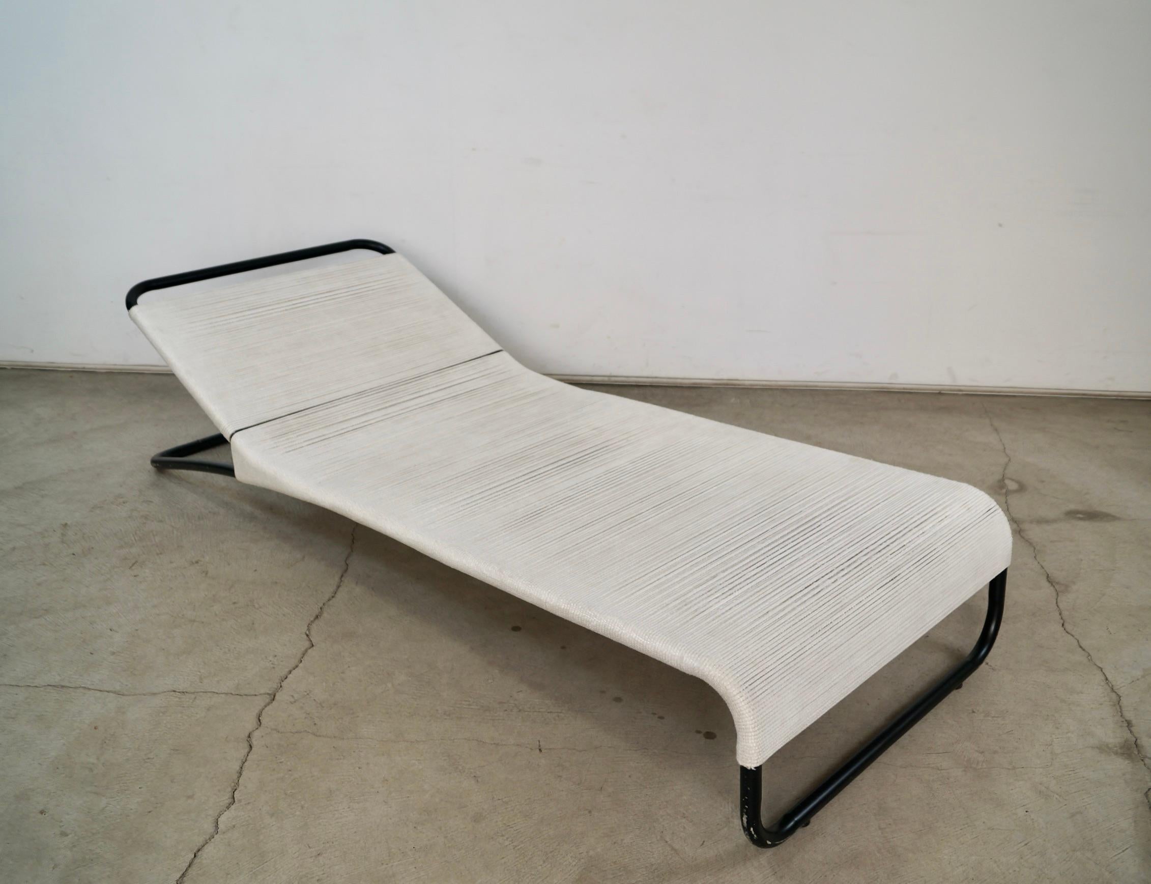Alluminio Coppia di sedie da giardino vintage di metà secolo Van Keppel, con chaise longue per esterni in vendita