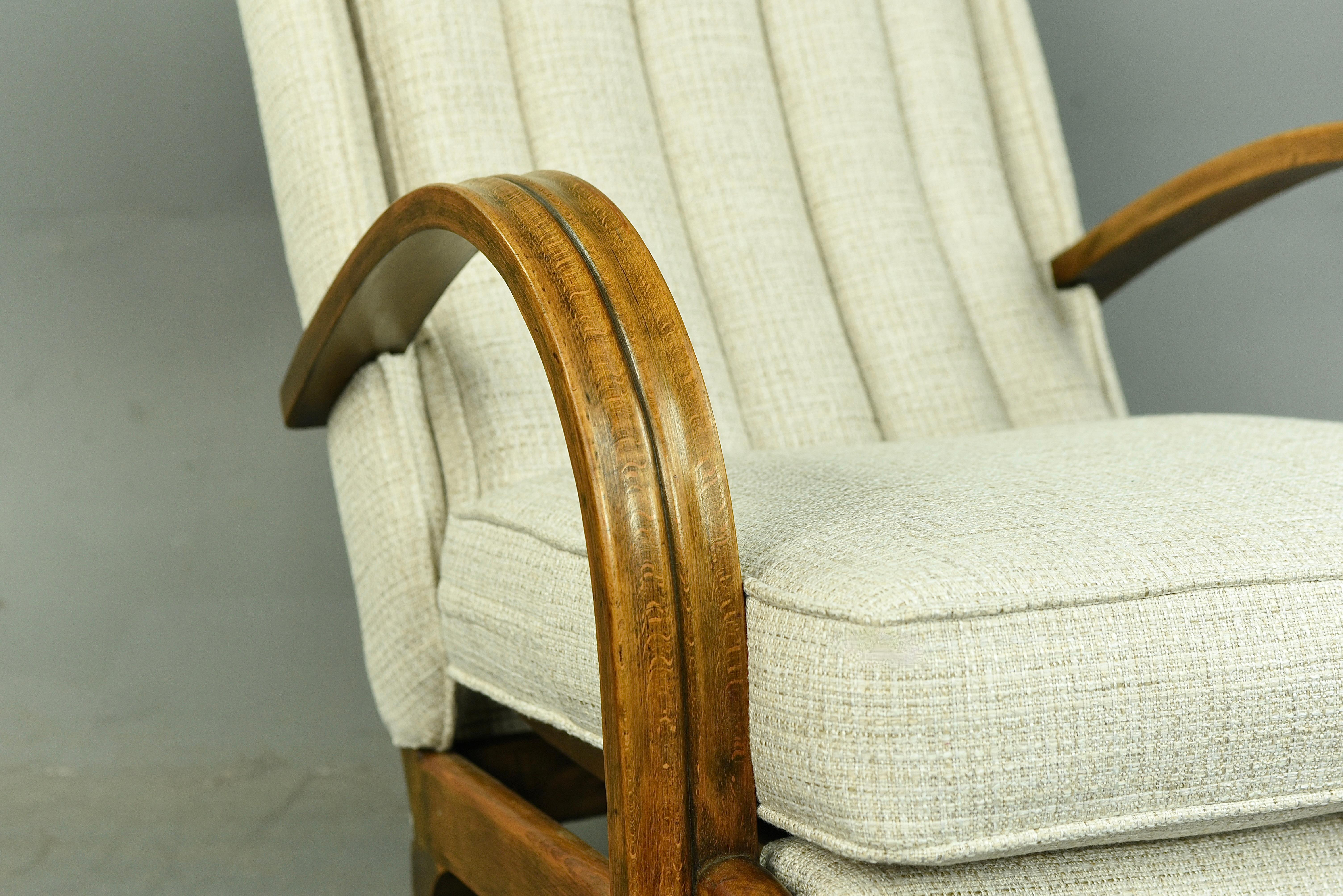 Hêtre Paire de fauteuils rétro vintage du milieu du siècle dernier  en vente