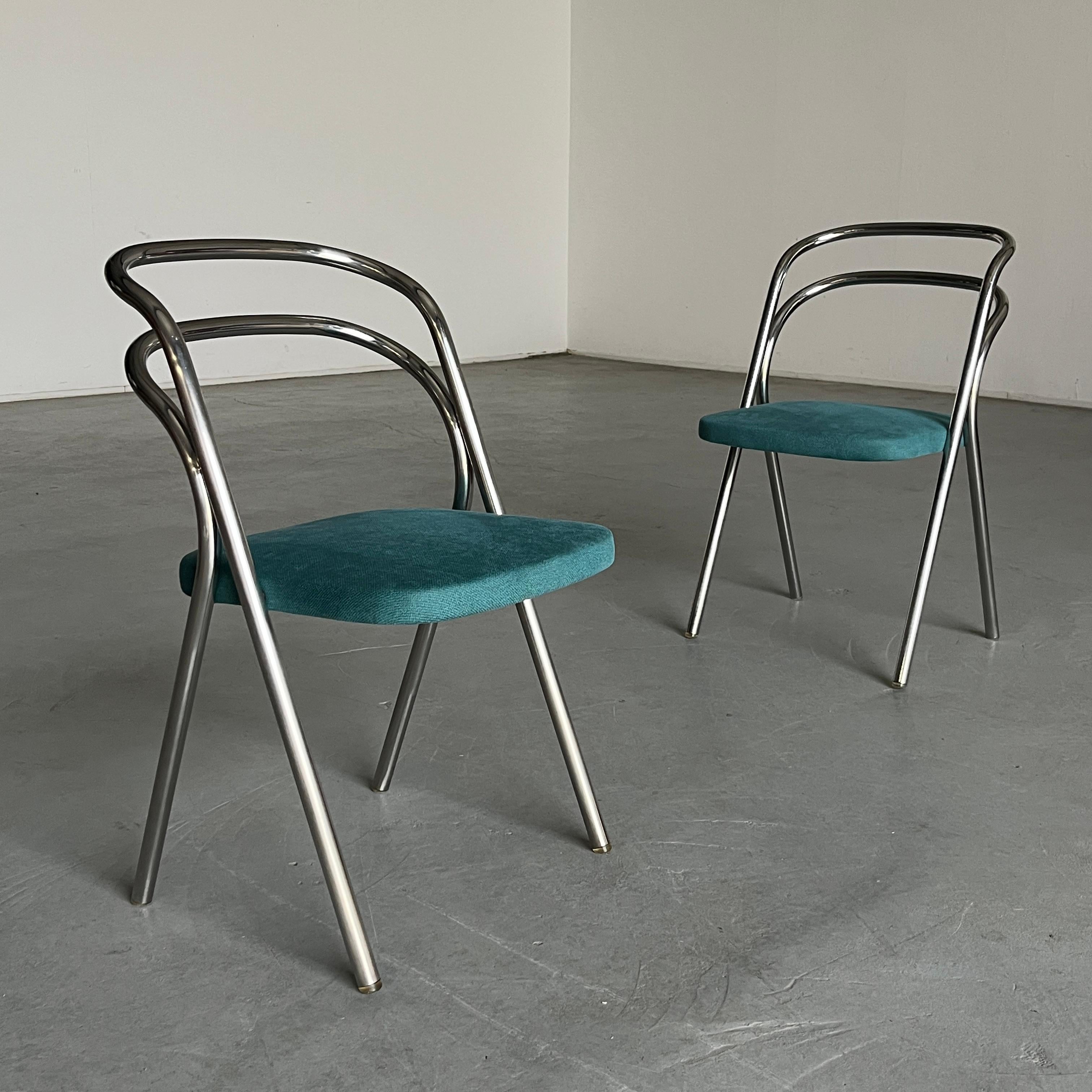 Mid-Century Modern Pair of Vintage Mid-Century 'Santina' Dining Chairs by Carlo Santi for Zanotta For Sale