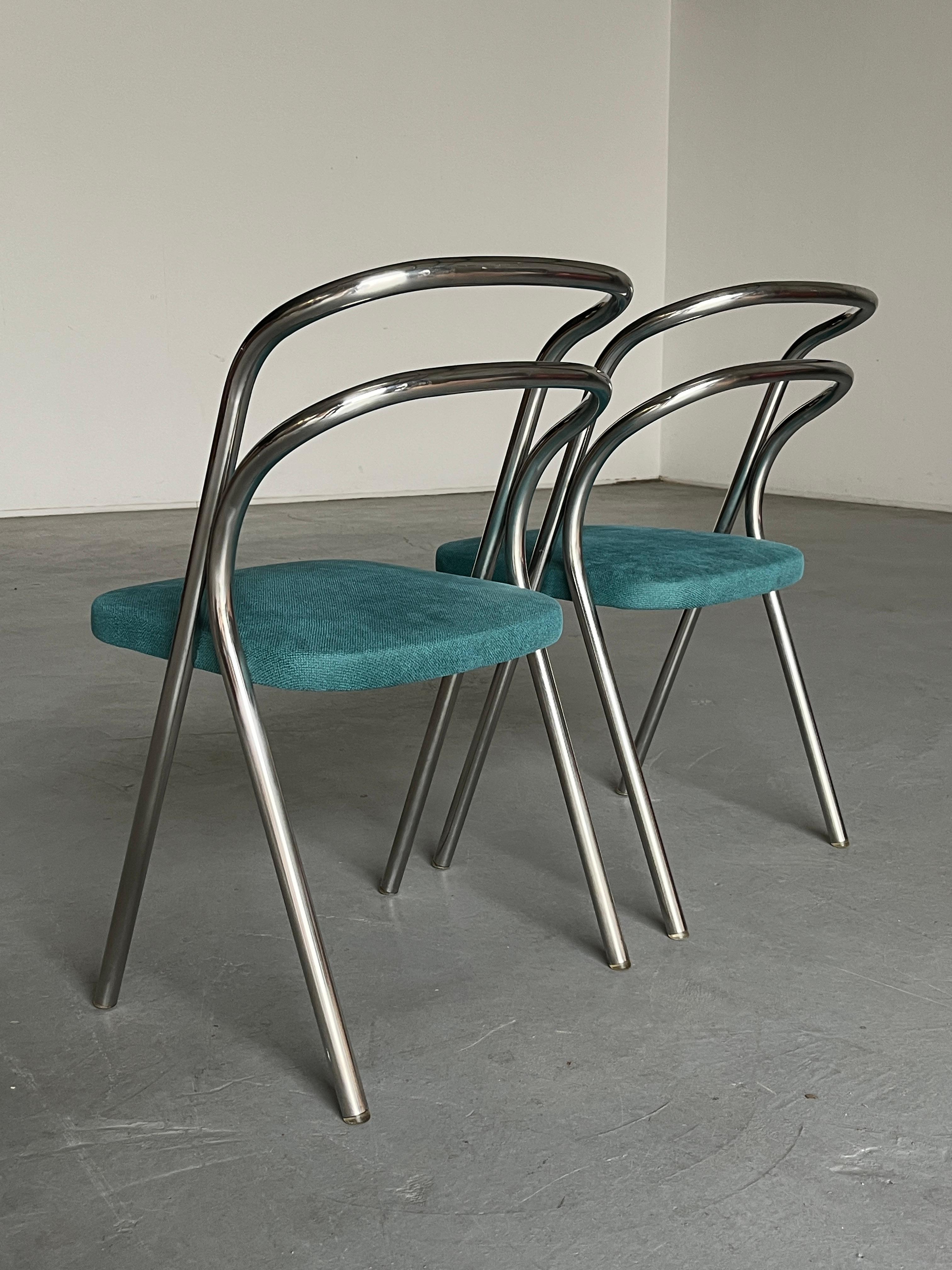 Pair of Vintage Mid-Century 'Santina' Dining Chairs by Carlo Santi for Zanotta In Good Condition For Sale In Zagreb, HR