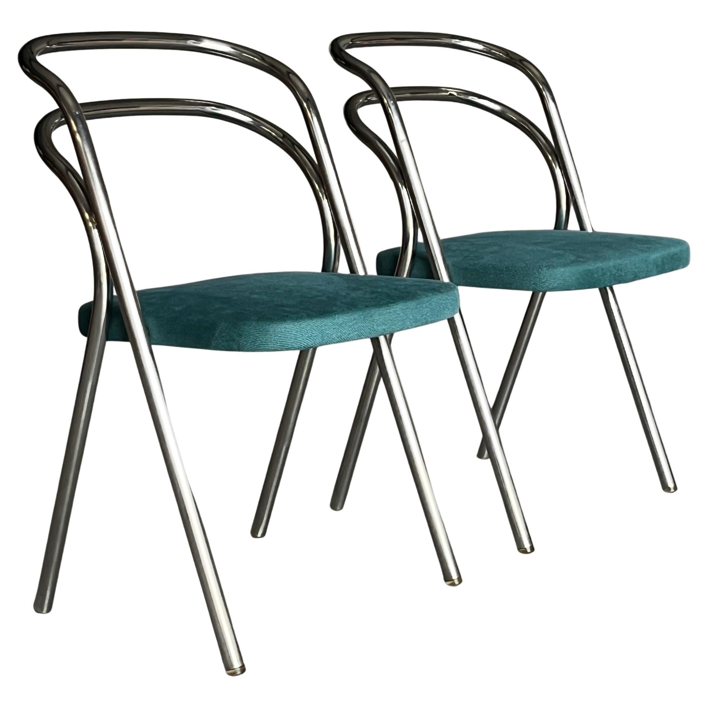 Pair of Vintage Mid-Century 'Santina' Dining Chairs by Carlo Santi for Zanotta For Sale