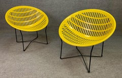 Pair of Vintage Midcentury "Solair" Patio Lounge Chairs by Fabiano & Panzini