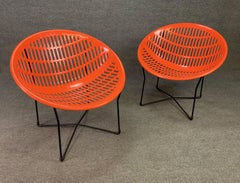 Pair of Vintage Midcentury "Solair" Patio Lounge Chairs by Fabiano & Panzini