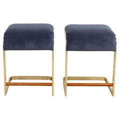 Pair Of Vintage Milo Baughman for Design Institute of America Stools