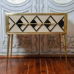 Pair of Vintage Mirror Commodes