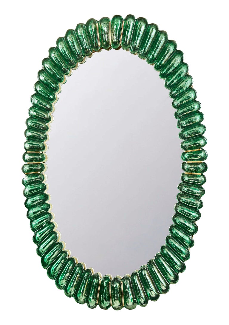 Pair of Vintage Mirror in Murano Glass at 1stDibs
