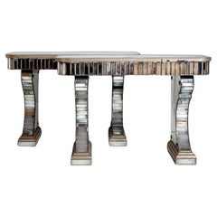 Pair of Vintage Mirrored Consoles