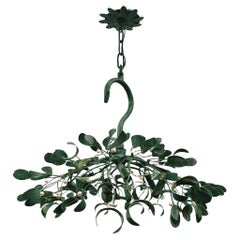 Pair of Vintage Mistletoe Chandeliers, Sold Individually