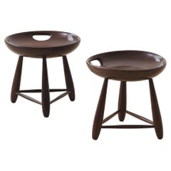 Pair of Vintage Mocho Stools by Sergio Rodrigues, Brazilian Mid-Century, 1954