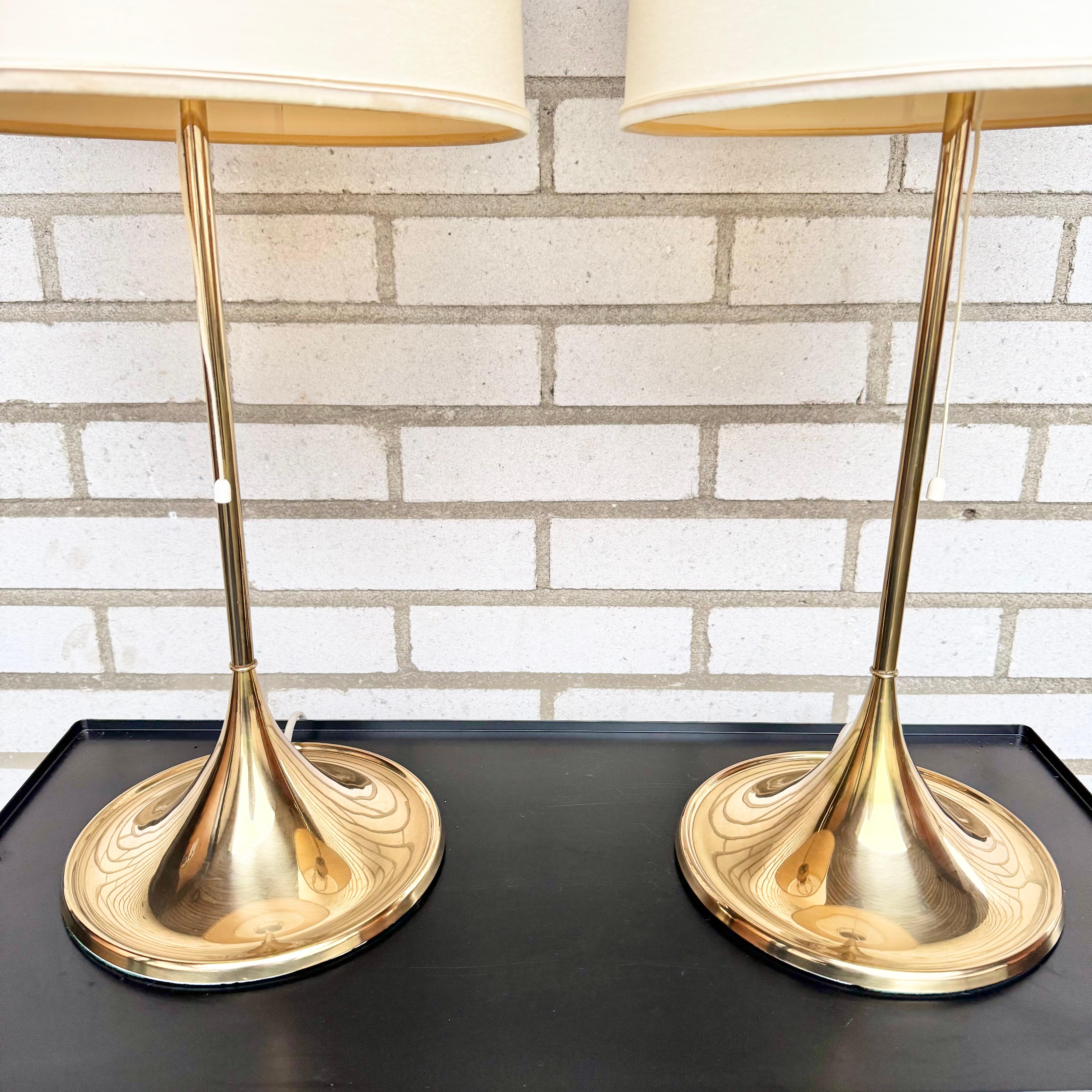 Swedish Pair of Vintage Model B-024 Table Lamp from Bergbom, 1960s