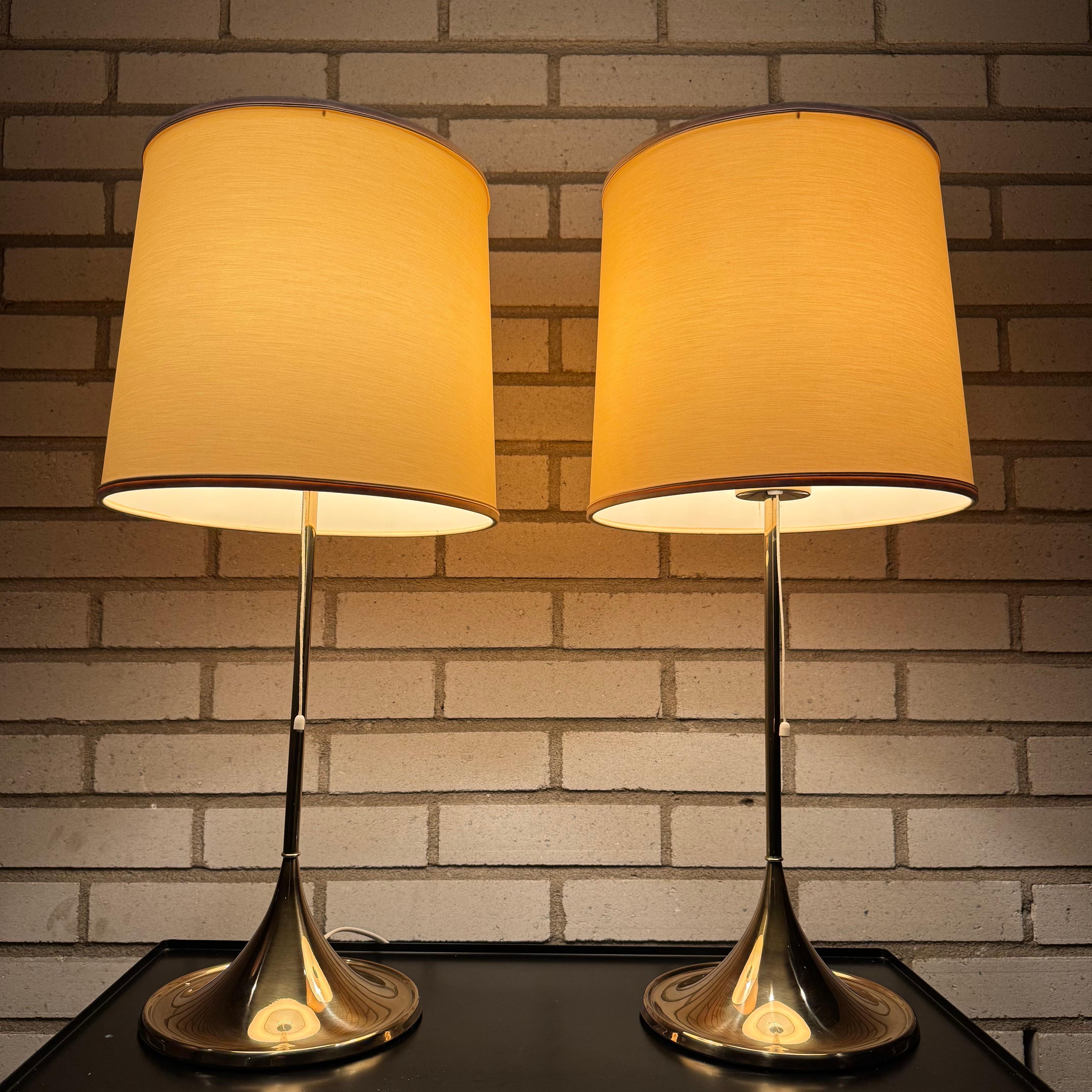 Mid-20th Century Pair of Vintage Model B-024 Table Lamp from Bergbom, 1960s