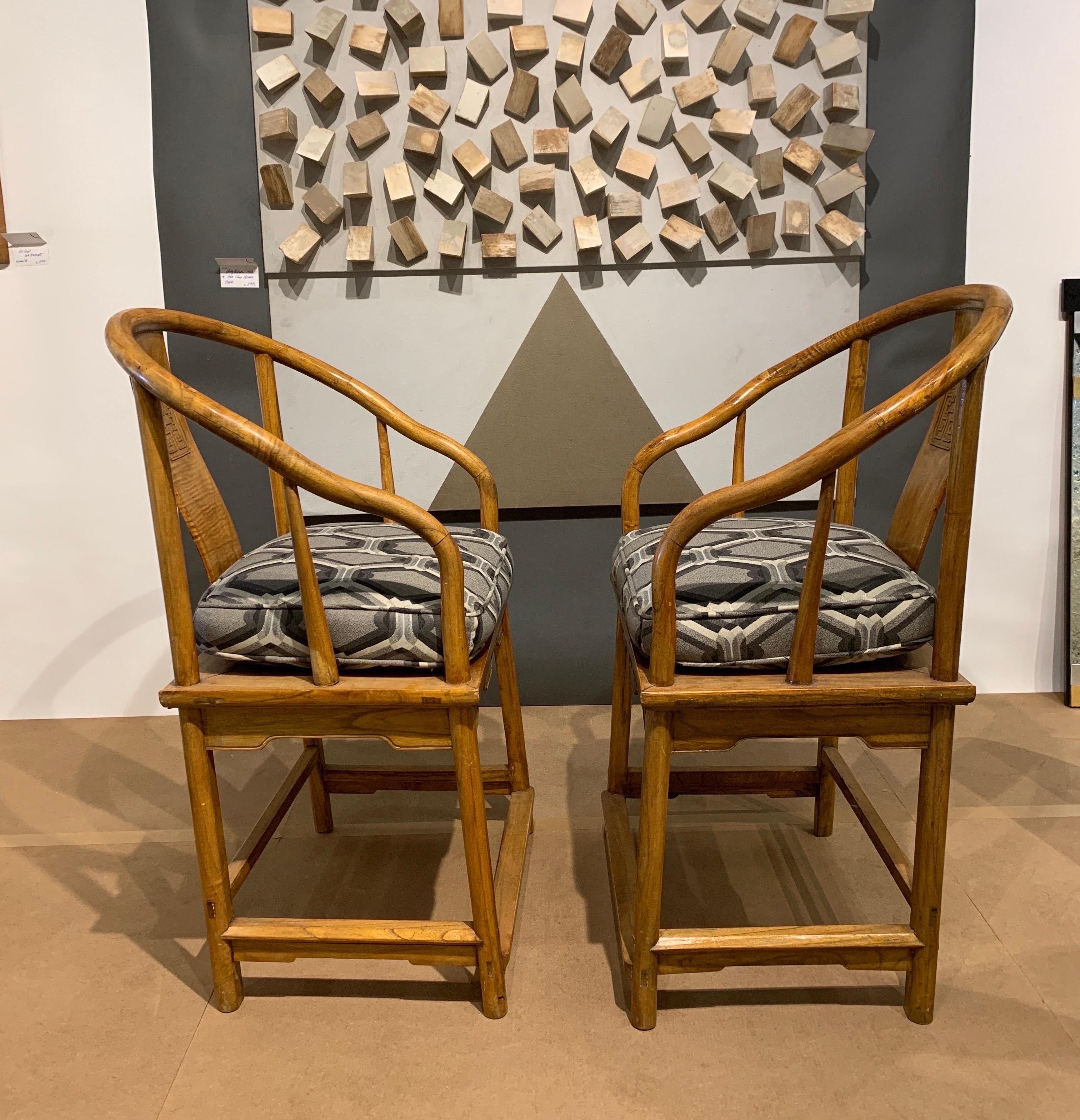 These custom ordered chairs came from a high-end country club estate in Indian Wells California. The entire estate was designed by Sally Sirkin Lewis. We are not sure of the designer or maker of these chairs but they were certainly used to be mixed