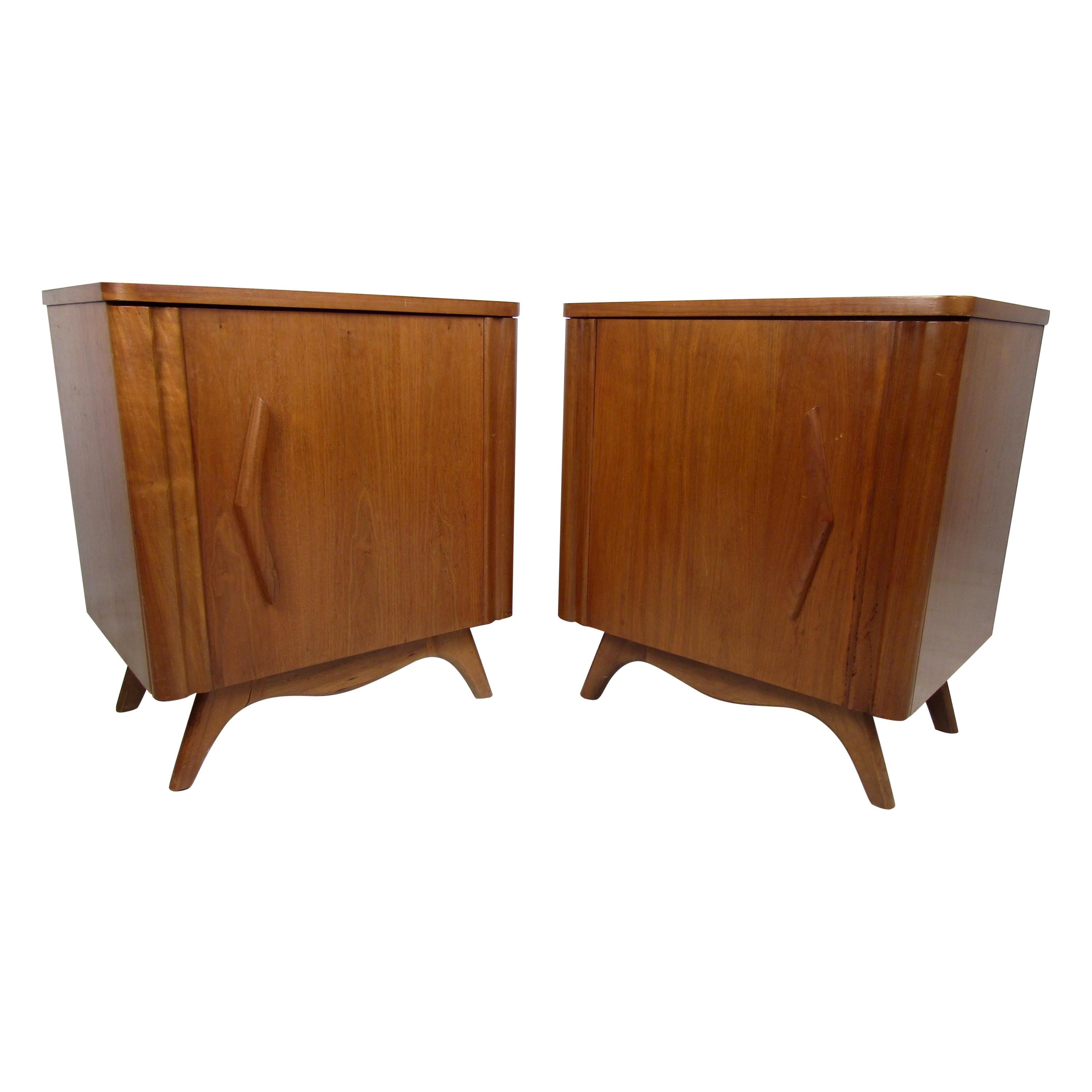 Pair of Vintage Modern Nightstands