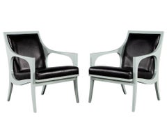 Pair of Vintage Modern Styled Accent Lounge Chairs