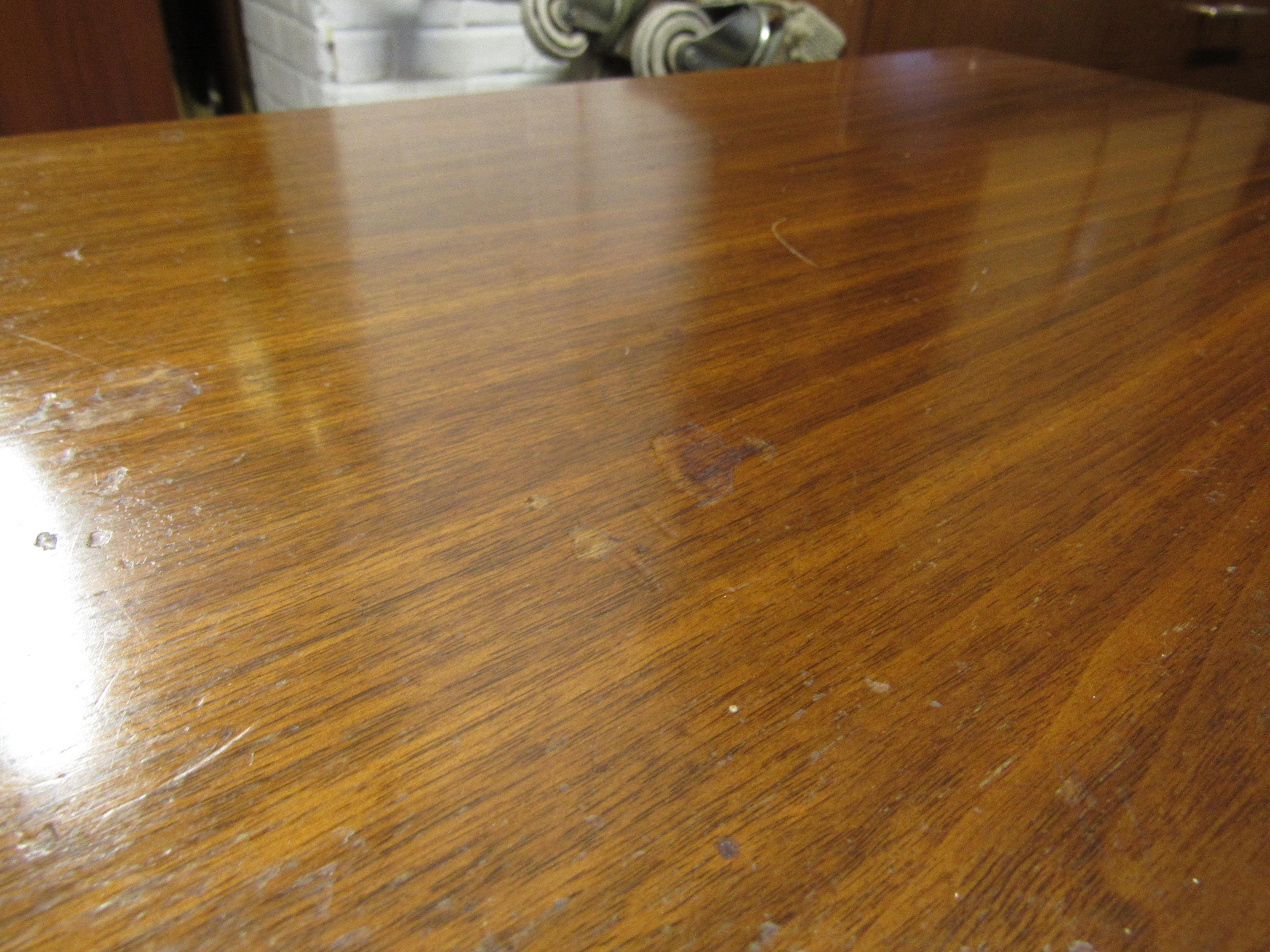 Pair of Vintage Modern Walnut End Tables 4